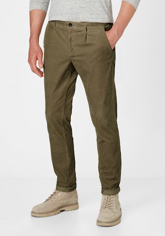 REDPOINT Slim fit Chino Pants in Green: front