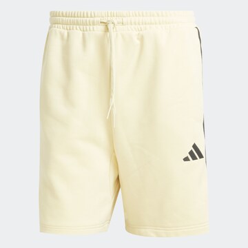 ADIDAS SPORTSWEAR Regular Sports trousers 'Essential' in Yellow: front