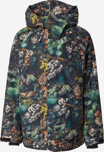 DC Shoes Urheilutakki 'TUNDRA' värissä ruskea / sinappi / vihreä / musta, Tuotenäkymä