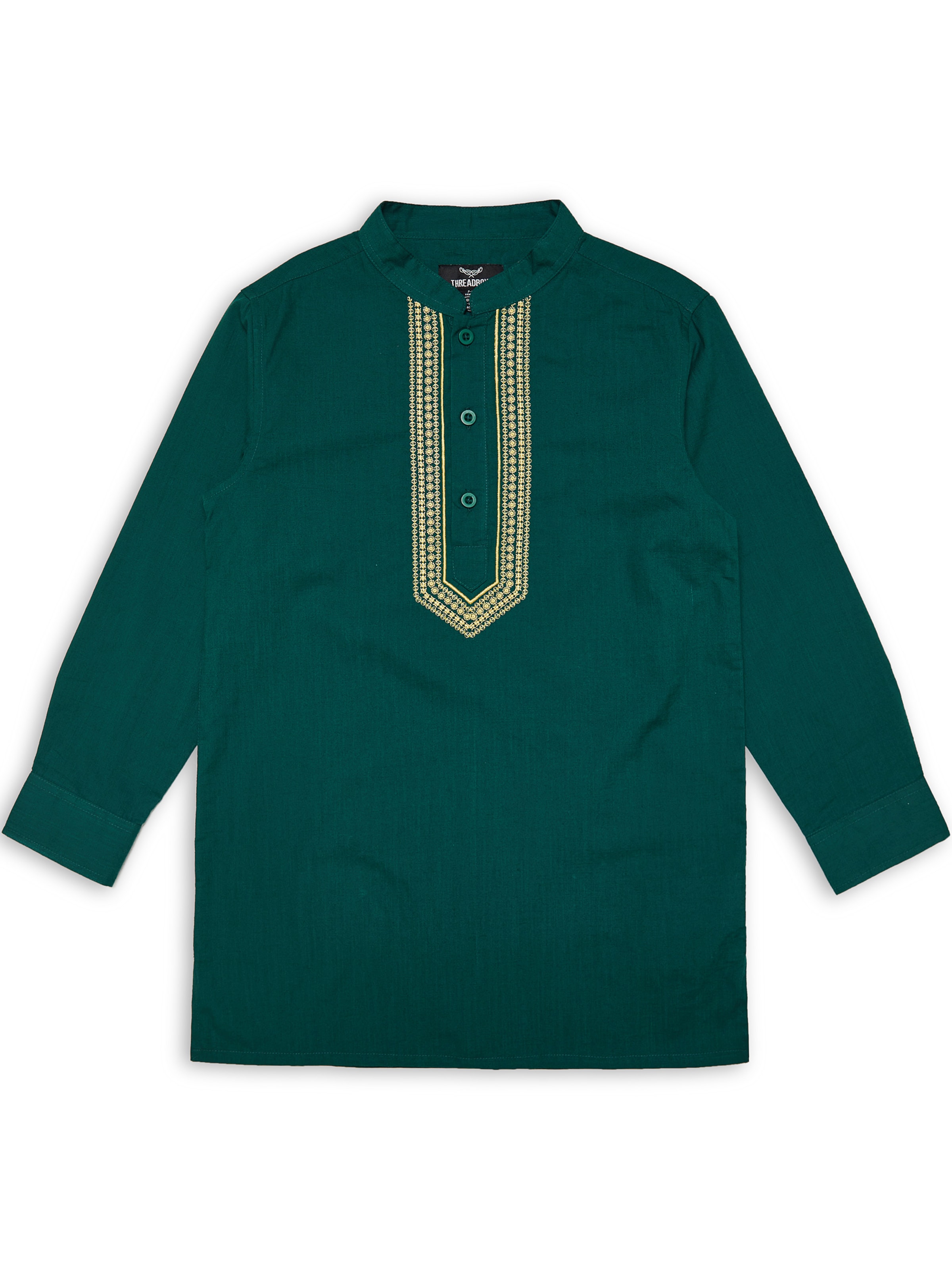 Threadboys Overhemd 'Braden' in Groen: voorkant