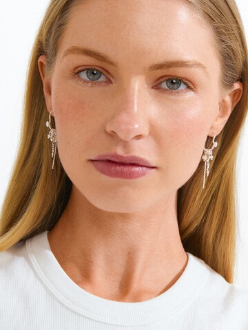Pilgrim Earrings 'Maran' in Silver: front