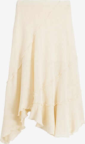 Bershka Skirt in Beige: front