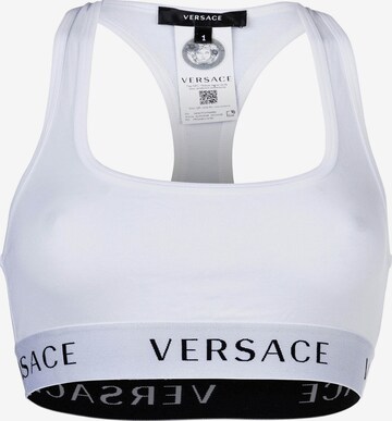 VERSACE Bralette Bra in White: front