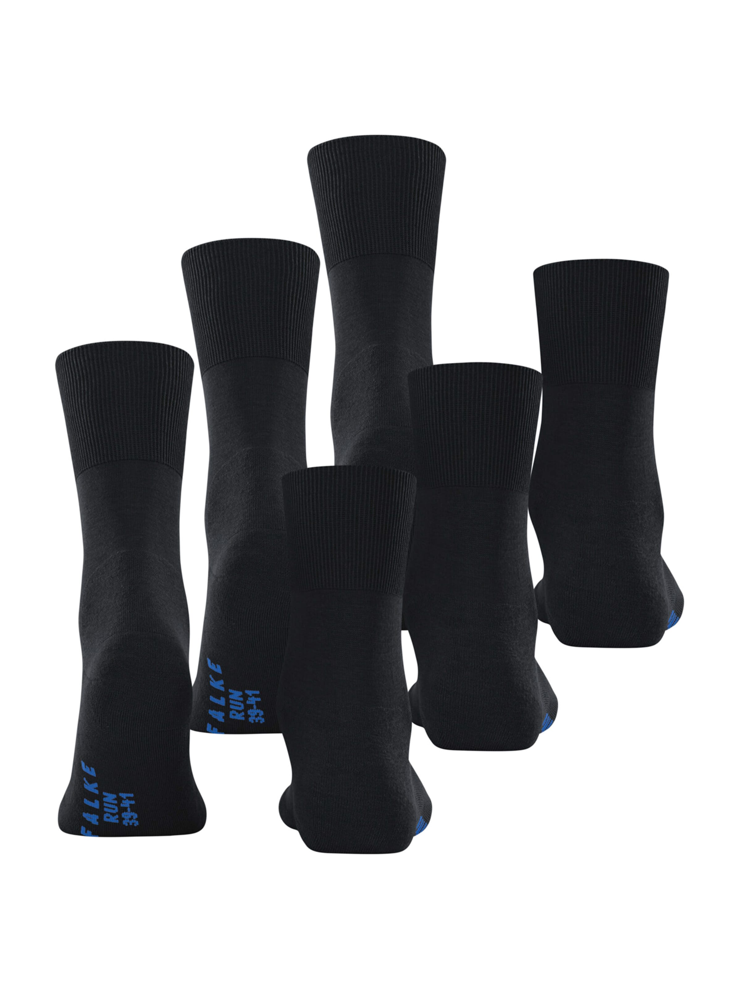 FALKE Skarpety 'Run 3-Pack' w kolorze czarny