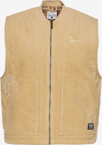 Gilet Karl Kani en beige : devant