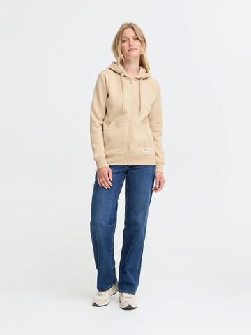 Oxmo Kapuzenfleecejacke ' OXKAREN ' in Beige
