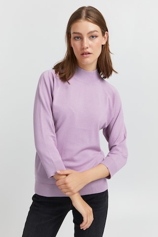 PULZ Jeans Sweater 'SARA' in Purple: front