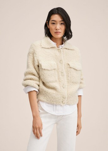 MANGO Strikkejakke 'Jacinto' i beige: forside