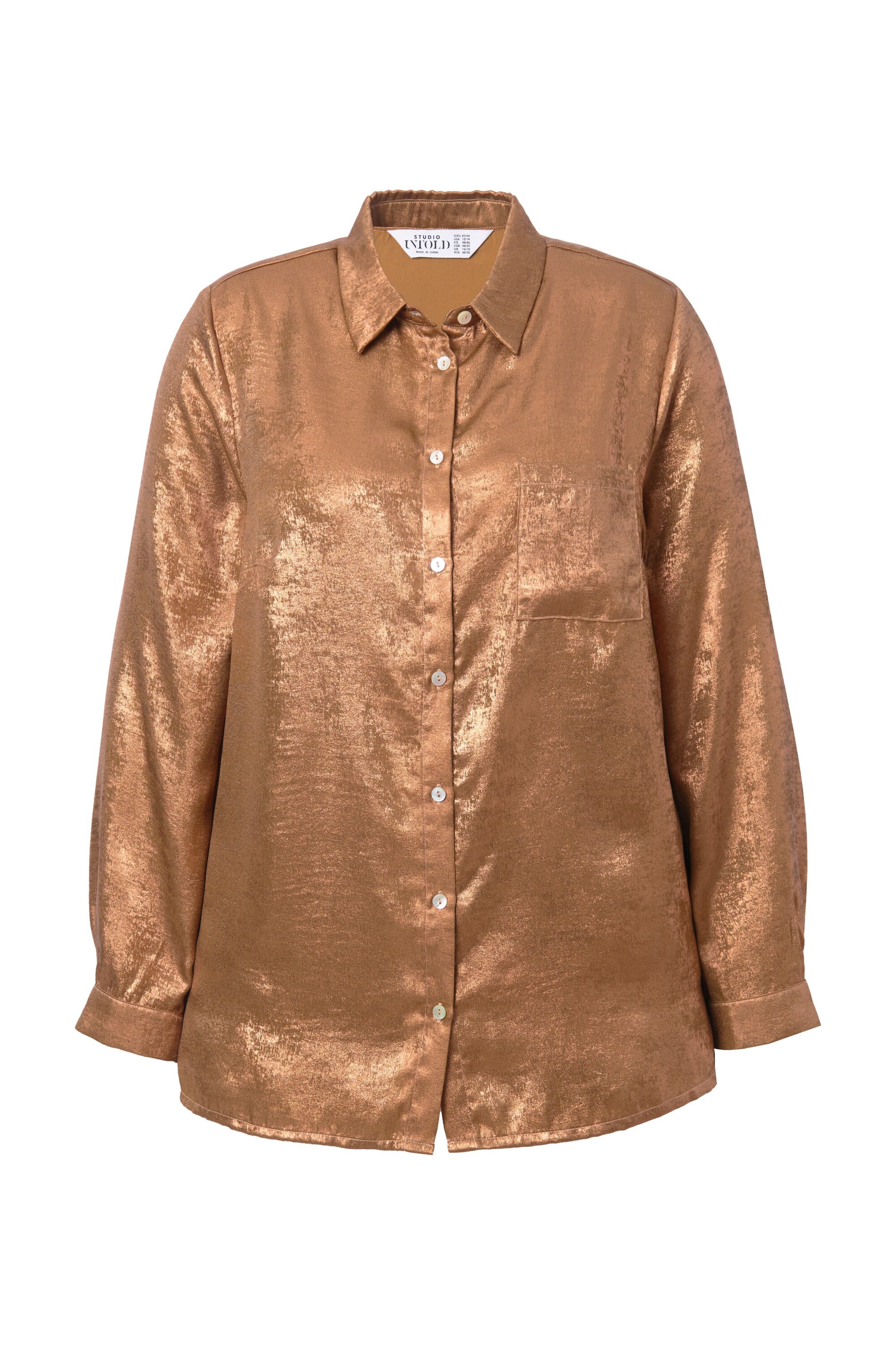 Studio Untold Bluse in Bronze: Vorderseite