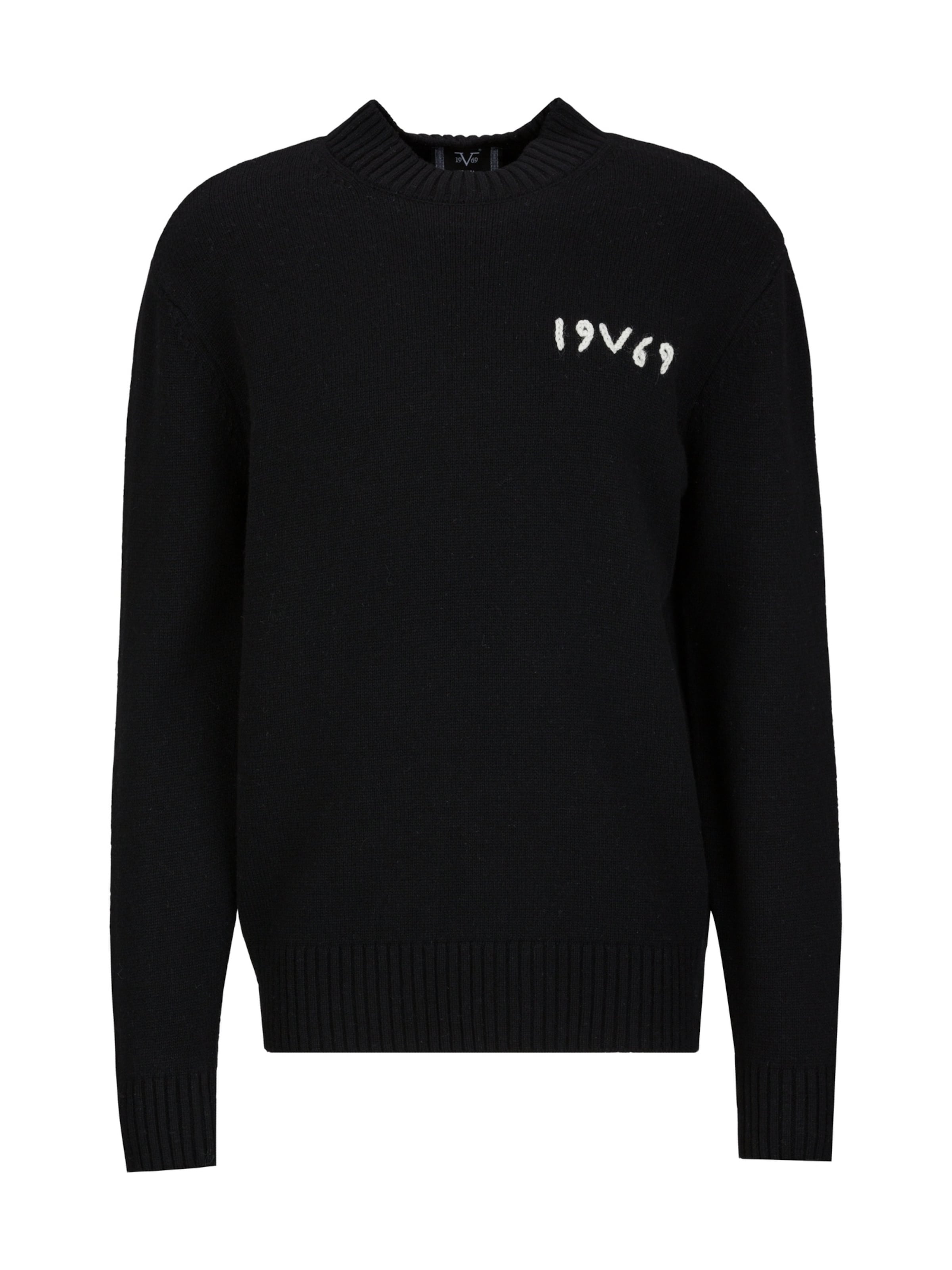 19V69 ITALIA - Pullover 'Anteo' em preto: frente