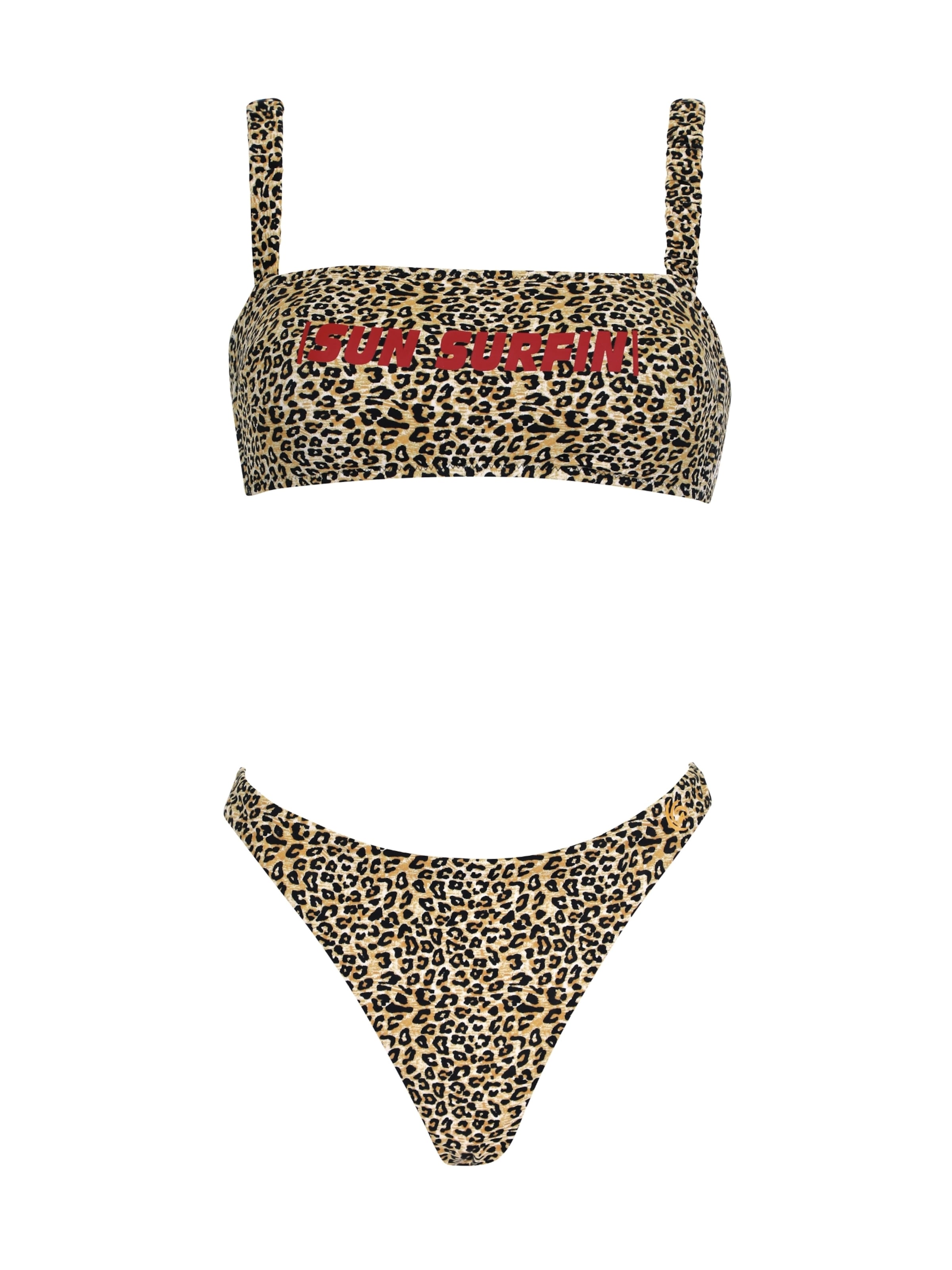 Bustier Bikini 'Sun Surfin' OLYMPIA en noir : devant