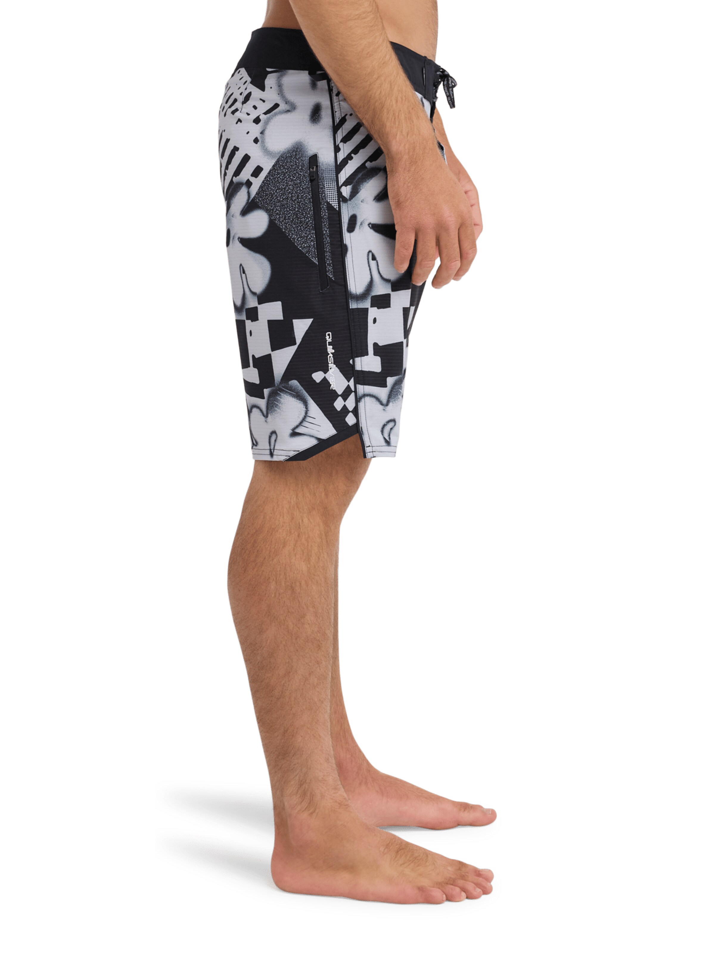 QUIKSILVER Swimming Trunks 'Highline Printed 20' in Black