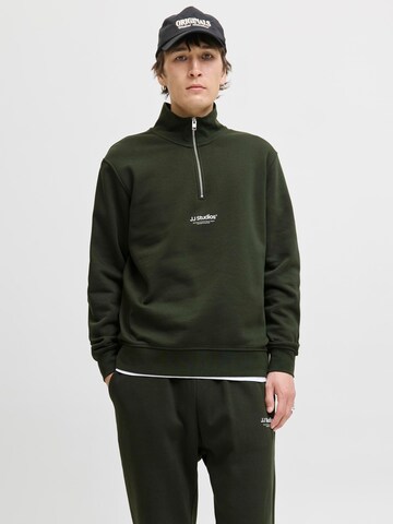 JACK & JONES Sweatshirt 'JJESoho' in Groen: voorkant