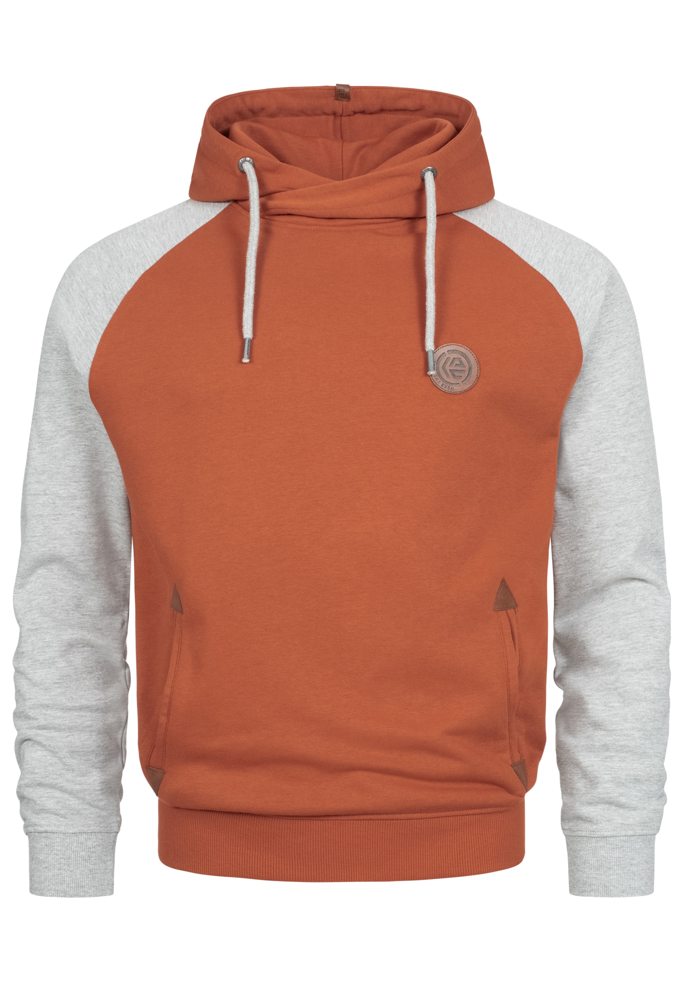 INDICODE JEANS Sweatshirt 'Rowland' in Orange: Vorderseite
