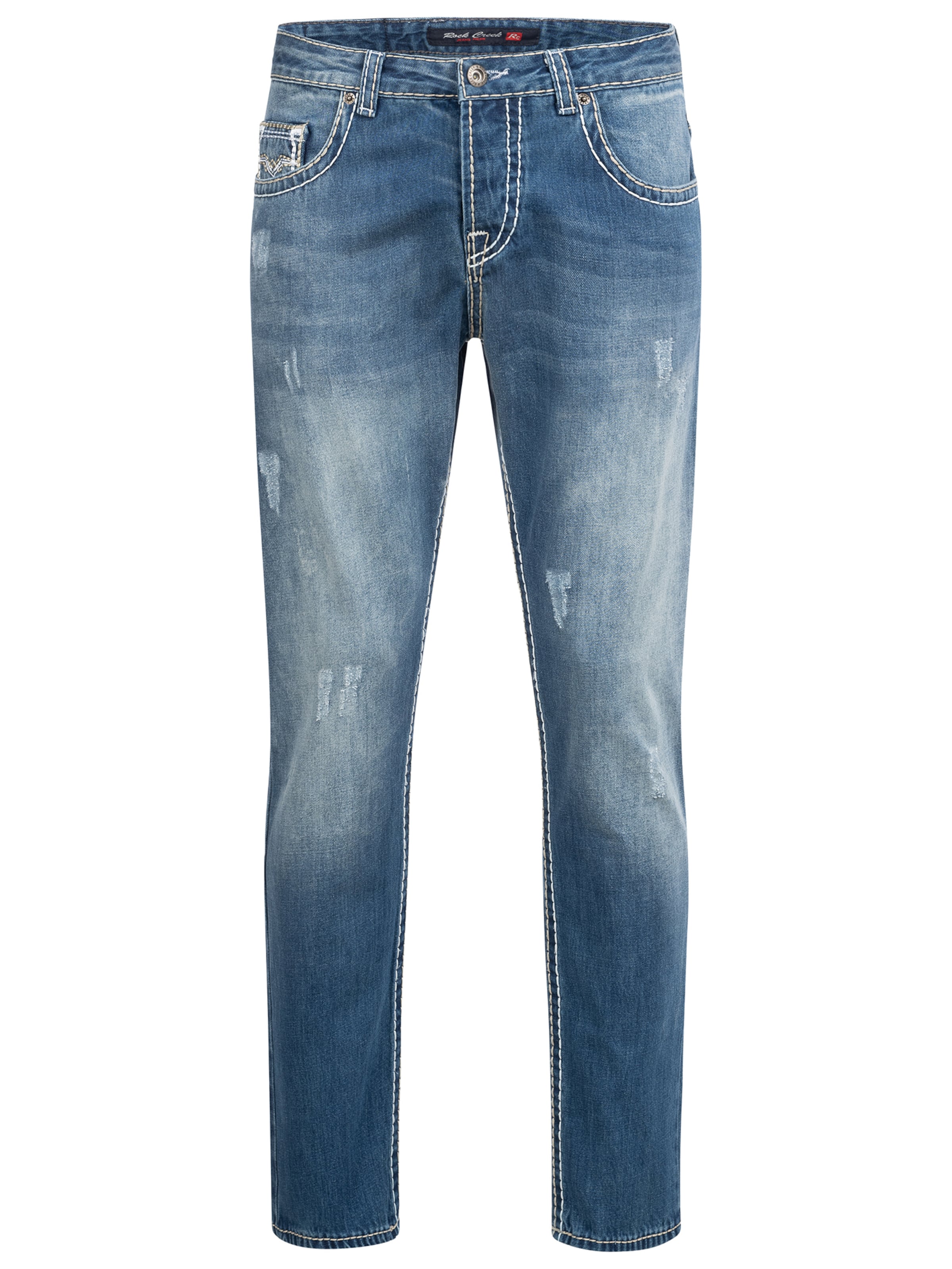 Rock Creek Regular Jeans 'Straight-Cut' in Blau: Vorderseite