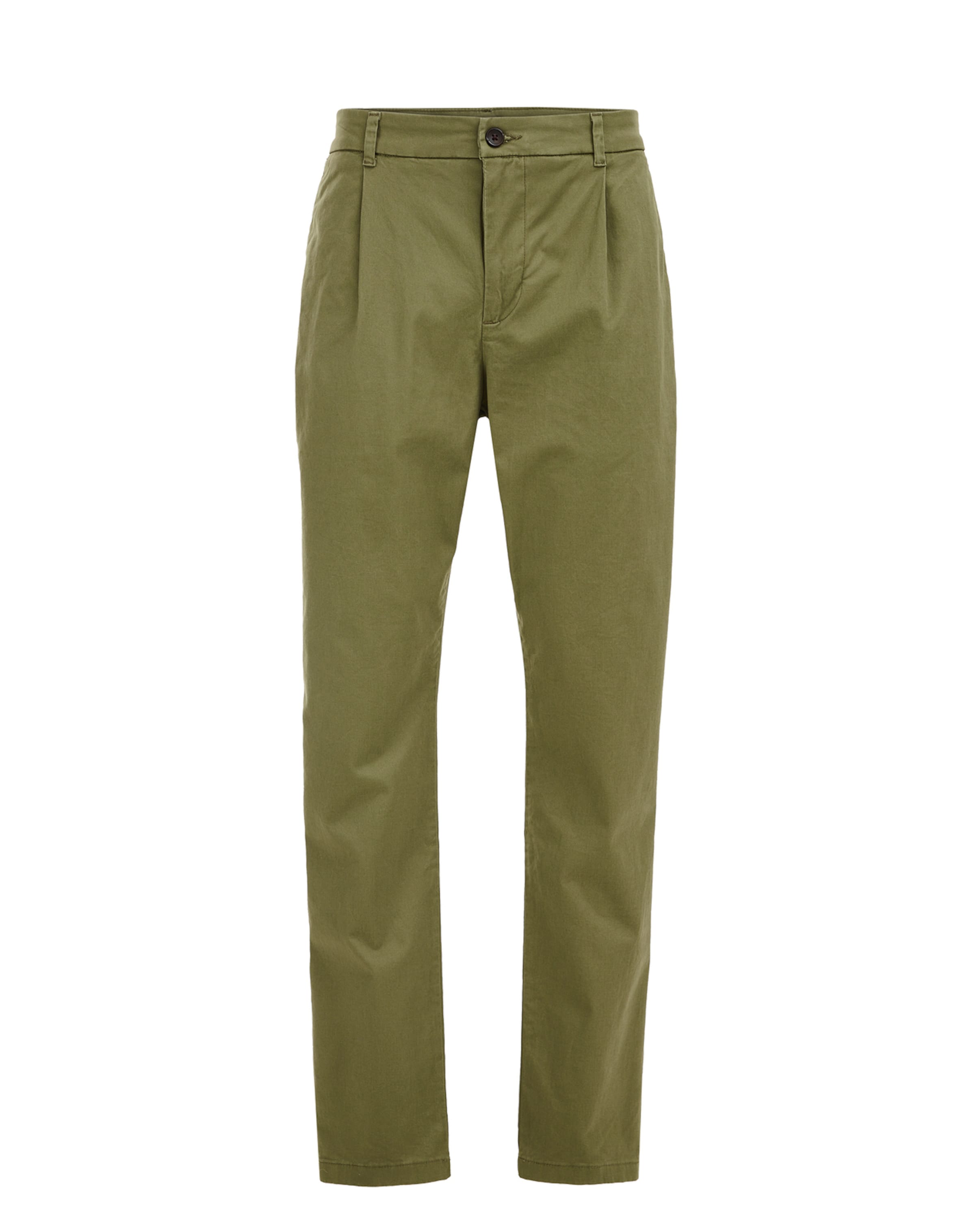 WE Fashion Обычный Брюки-чинос в Зеленый: спереди