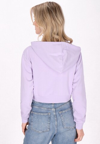 MYMO Zip-Up Hoodie 'Back To School' in Purple