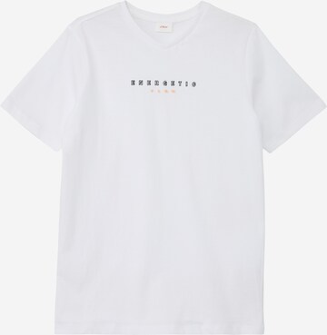 T-Shirt s.Oliver en blanc : devant