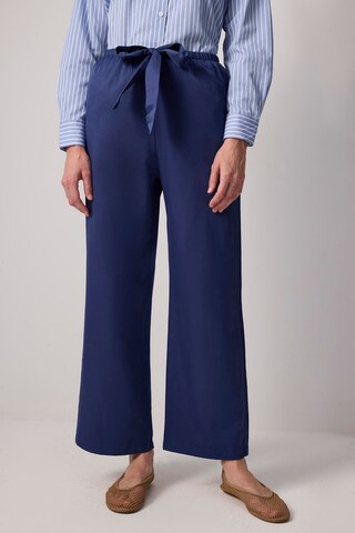 Wide Leg Pantalon Touche Prive en bleu : devant