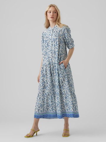 VERO MODA Sukienka koszulowa 'Milan' w kolorze niebieski