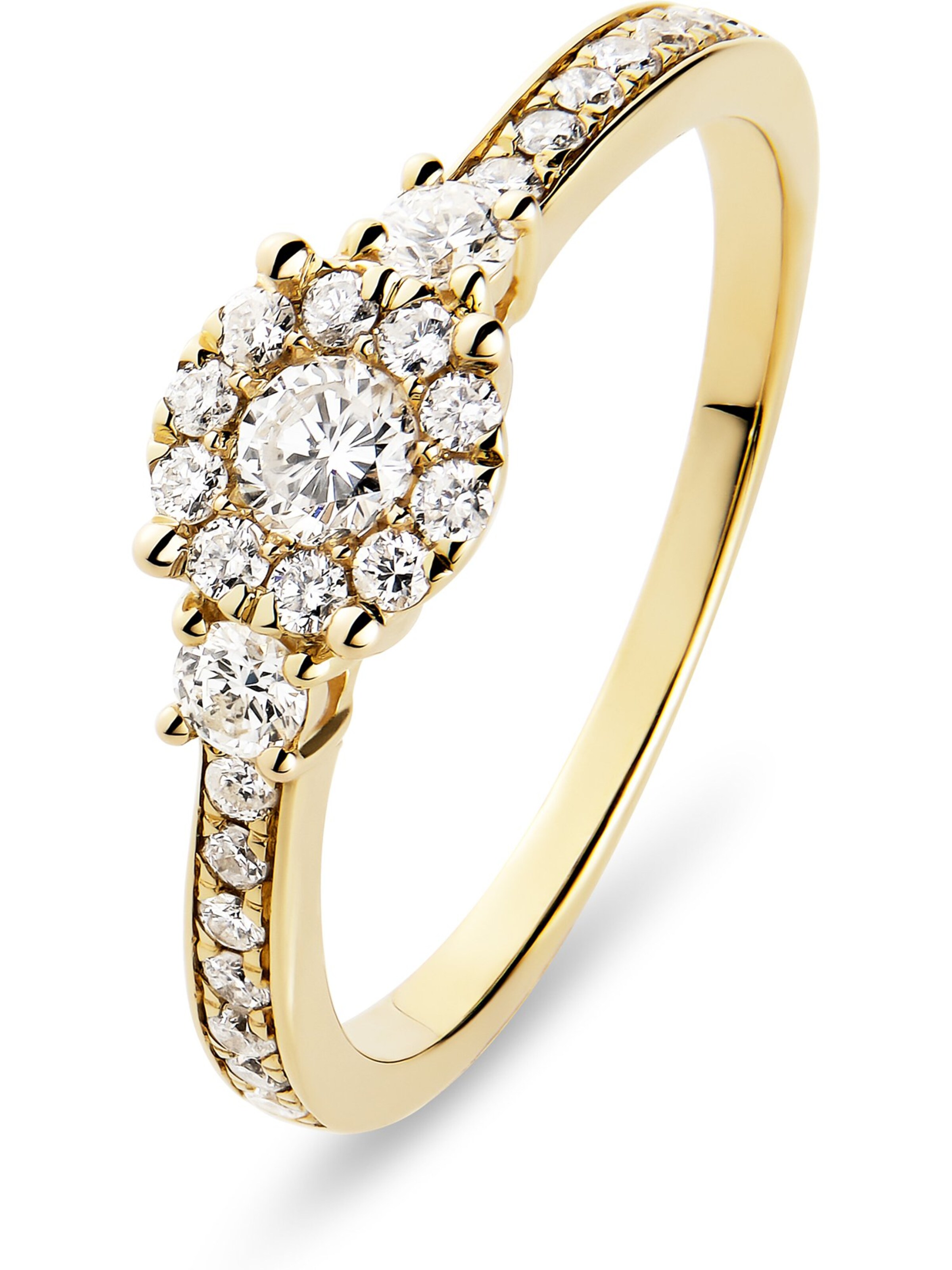 CHRIST Ring in Gelb: Vorderseite