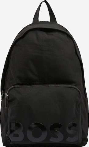 BOSS Black Backpack 'Catch' in Black: front