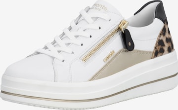 Baskets basses REMONTE en blanc : devant