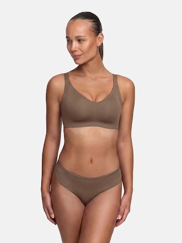 cfab (formerly creamy fabrics) Push-up Behå 'Seamless Compact Push-Up BH' i brun: framsida