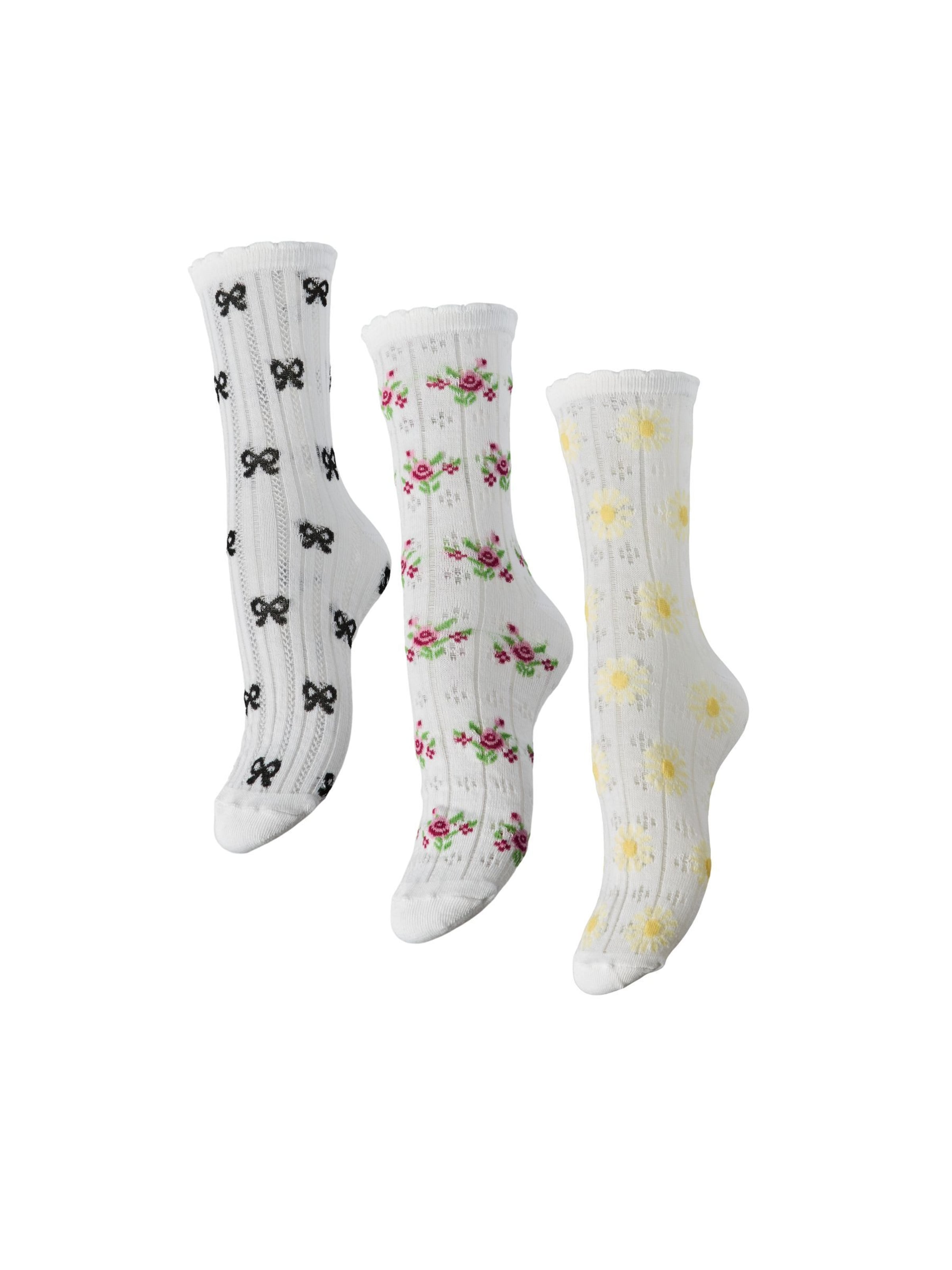 PIECES Sokker i hvid: forside