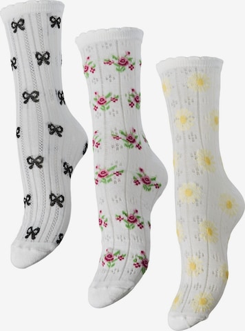 PIECES Sokker i hvid: forside