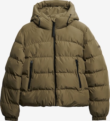Superdry Демисезонная куртка в Зеленый: спереди