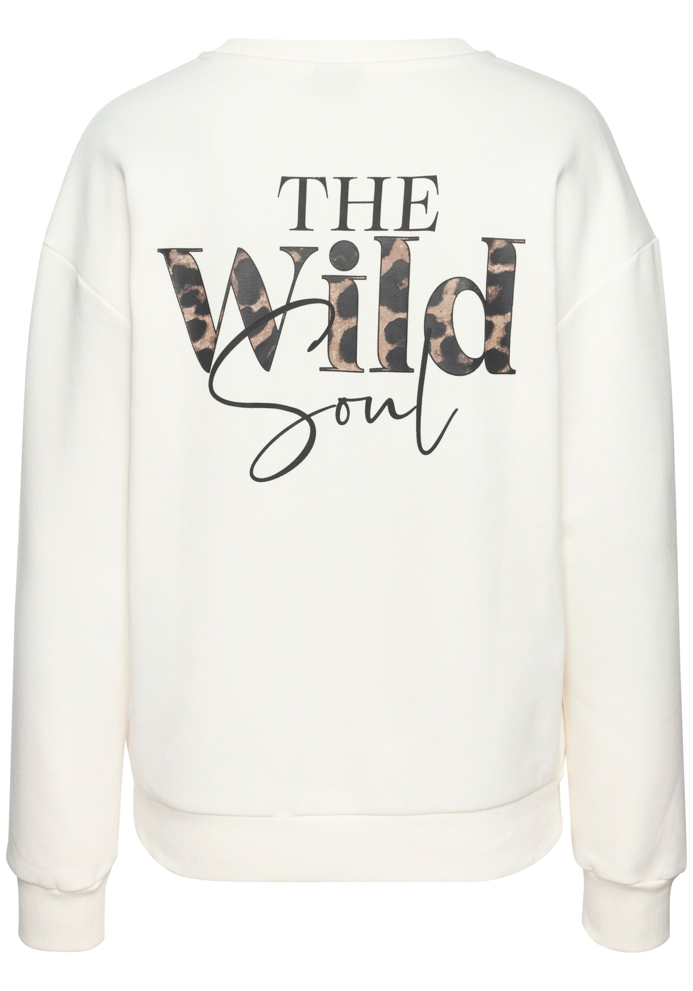 BUFFALO Sweatshirt in Weiß: Vorderseite