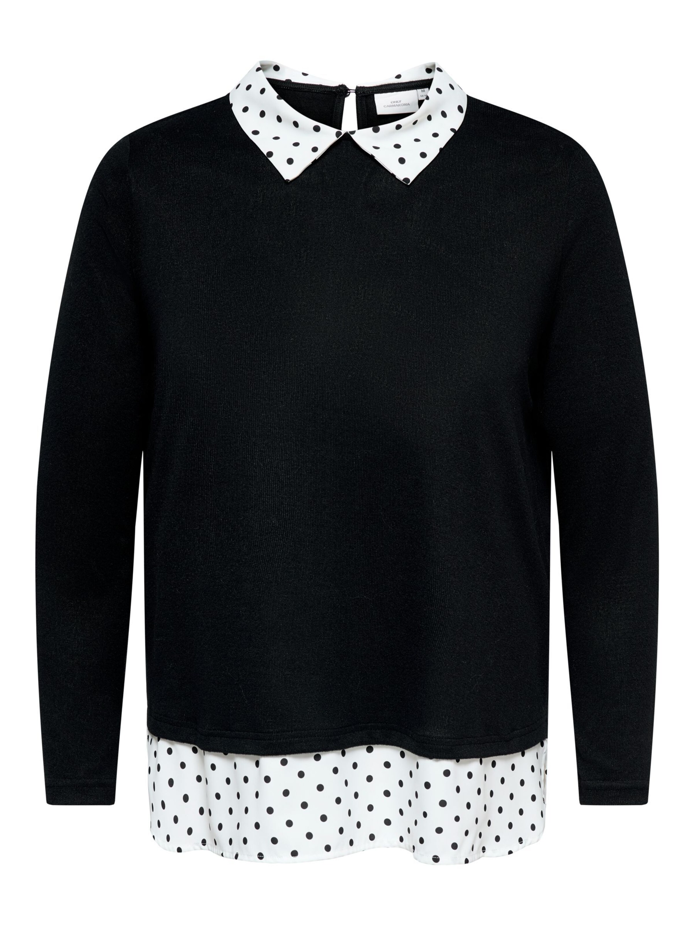 ONLY Carmakoma Top in Zwart: voorkant