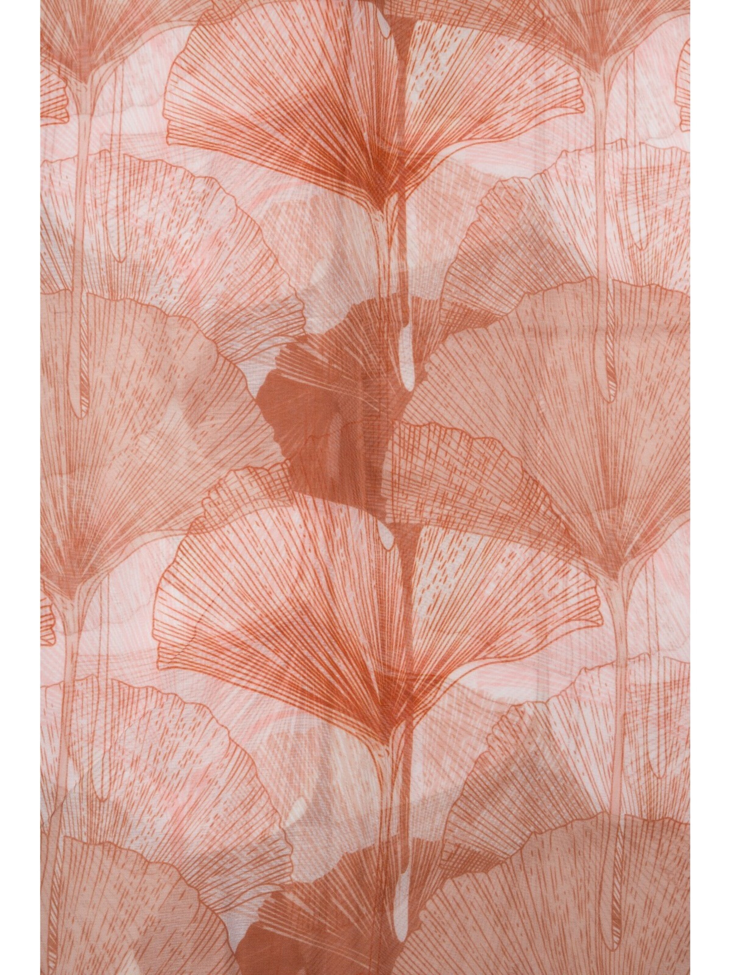 styleBREAKER Schal 'Langer Schal Ginkgo Leaves'‌‌‌‌‌‌‌‌‌‌ in Braun