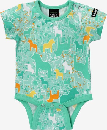 Villervalla Romper/Bodysuit in Green: front