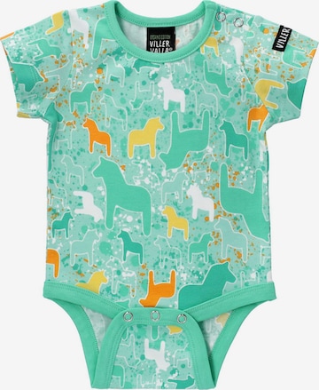 Villervalla Romper/Bodysuit in Green: front