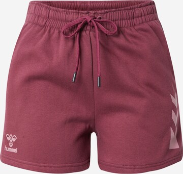 Hummel Sportshorts 'Active' in Rot: predná strana