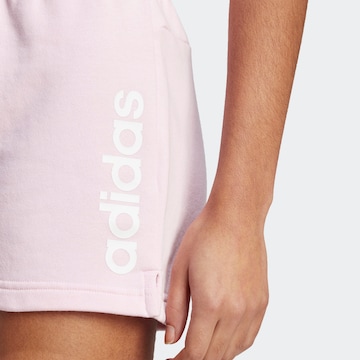 ADIDAS SPORTSWEAR - Regular Calças de desporto 'Essentials' em rosa