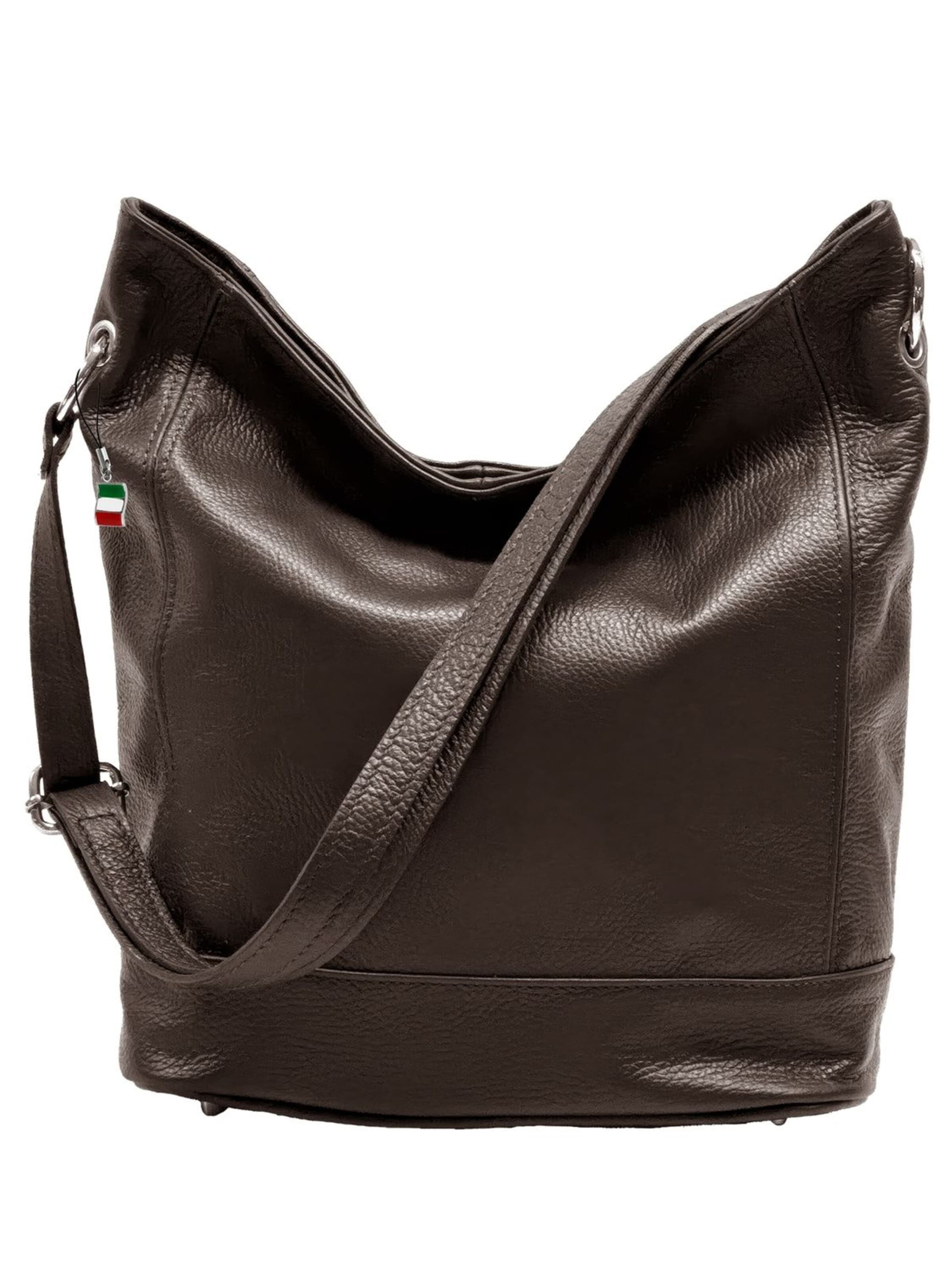 Sac bandoulière Florence en marron : devant