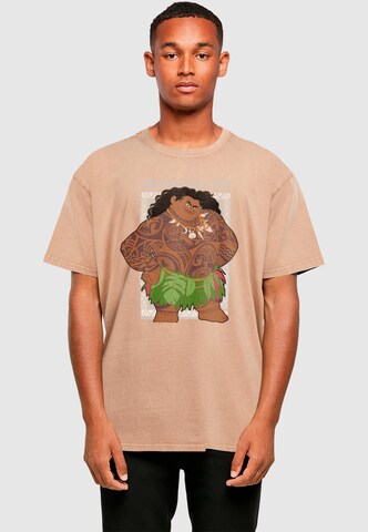 T-Shirt 'Moana - Maui Greatest Of All Time' ABSOLUTE CULT en beige : devant