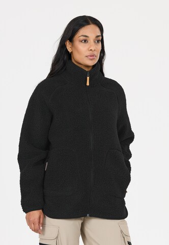Whistler Fleece jas 'Pioneer' in Zwart: voorkant