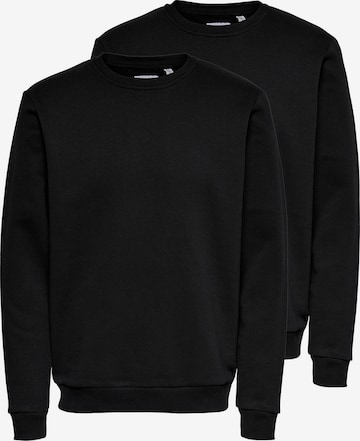 Only & Sons Sweatshirt 'Ceres' in Schwarz: Vorderseite