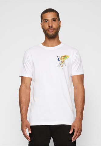 MT Men Shirt 'Pizza Love' in White: front