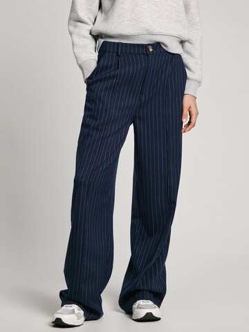 Pepe Jeans Regular Pleat-front trousers 'Daria' in Blue: front