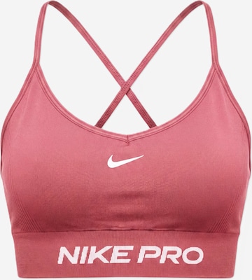 NIKE Bustier Urheilurintaliivit 'Pro' värissä vaaleanpunainen: etupuoli