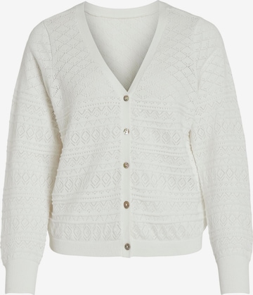 VILA Knit Cardigan 'AUGUSTA' in White: front