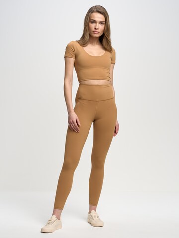 BIG STAR Skinny Funktionshose 'GALINA' in Gelb