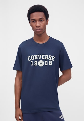 CONVERSE - Camiseta '1908' en azul: frente