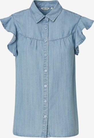 Salsa Jeans Blouse in Blauw: voorkant