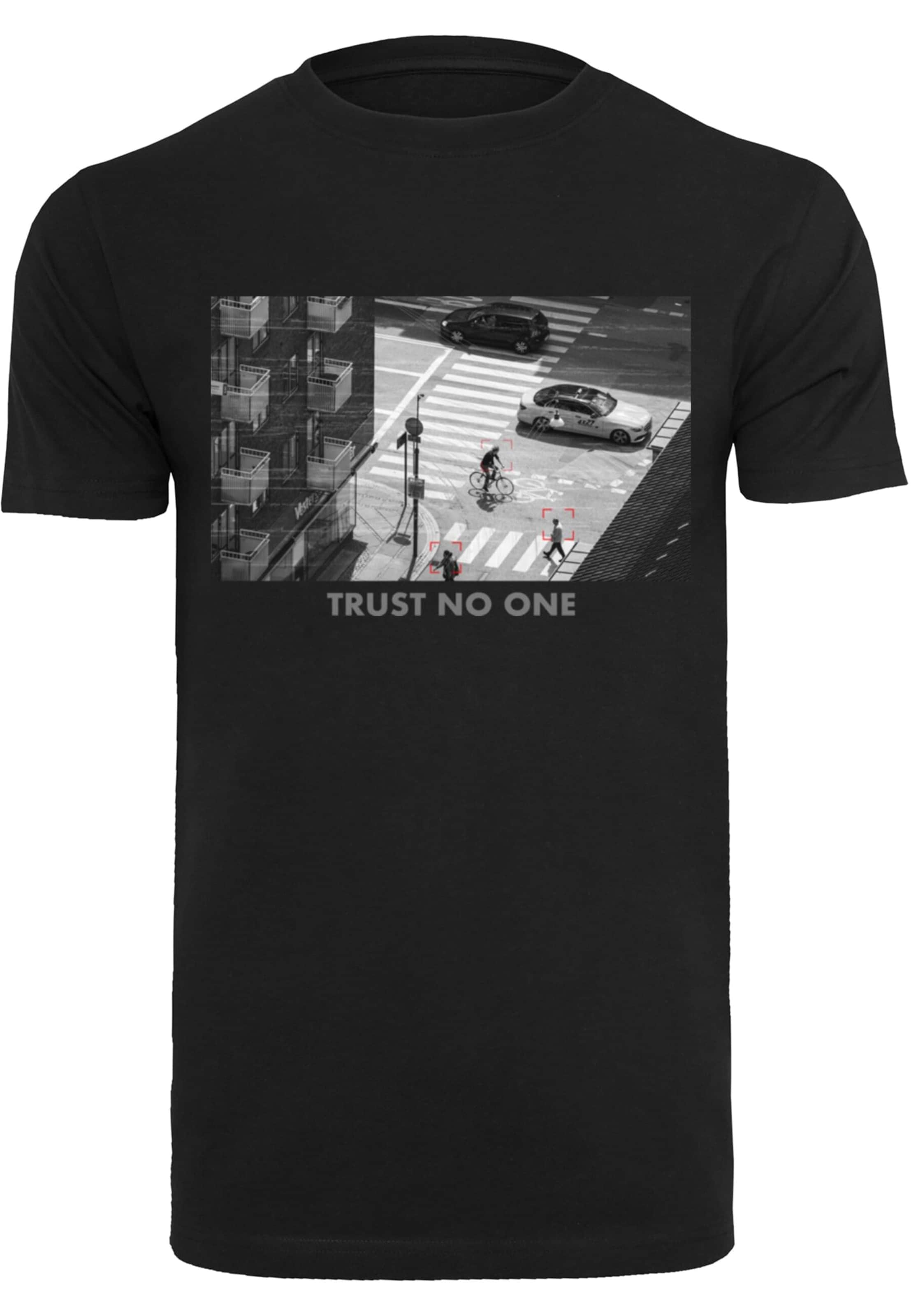 T-Shirt 'Trust No One' Mister Tee en noir : devant